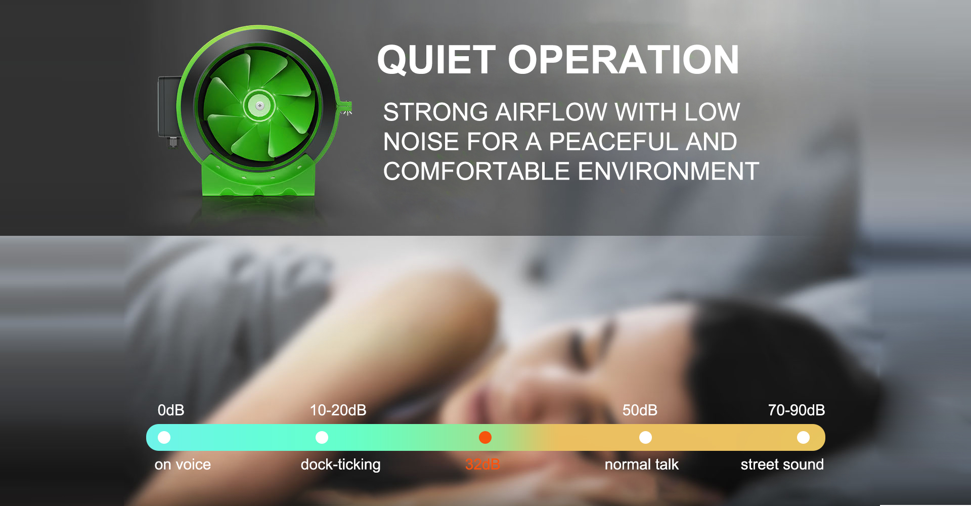 Lightmyleaf quiet operation fan