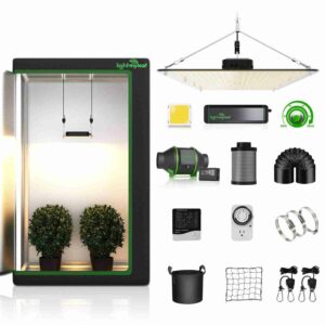 Lightmyleaf LED Grow Light+2’x2′ Grow Tent+Inline Fan Combo with Speed Controller